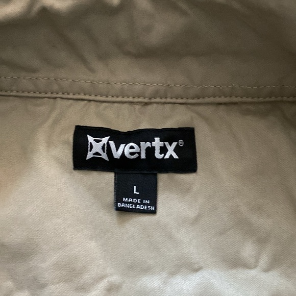 Mens Vertex large zip up jacket, soft touch suede, snap cuffs sandstone - Picture 2 of 8